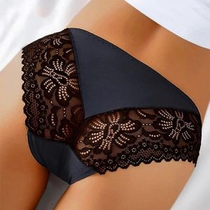 Bragas de mujer, ropa interior para mujer, conjunto de lencería íntima, calzoncillos de nailon de encaje, bragas transparentes para mujer