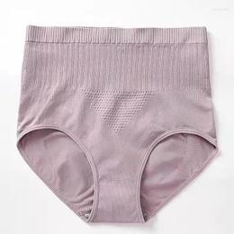 Culottes sous-vêtements taille haute pour femmes, slips pour dames, contrôle du ventre, vêtements amincissants, sans couture, respirants