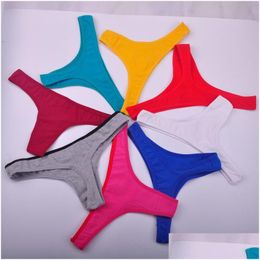 Bragas para mujer Ropa interior Mujer G String Y Lencería Tanga de encaje Calzoncillos sin costuras Bragas transparentes Bragas Tanga negra 3 piezas / lote Ah85 Dhuyl