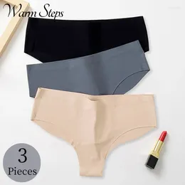 Damesslipje WarmSteps 3pcs/set naadloos ondergoed vrouwelijk ademend comfortabel slipje sexy lingerie sportonderbroek groot