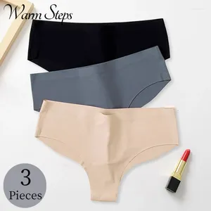 Culotte Femme WarmSteps 3pcs / Set Sous-vêtements sans couture Femme Respirant Slip confortable Lingerie Sexy Sous-vêtements de sport Large