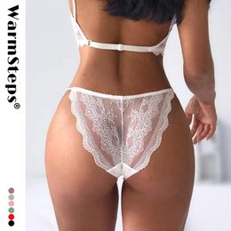 Damesslipjes WarmSteps Dames Sexy Kant Lage taille Ondergoed String Vrouwelijke G-snaar Ademend Lingerie Verleiding Borduren Intimates