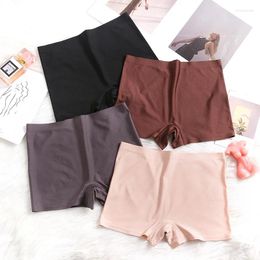 Damesslipjes Dames Boxers Ijs Zijde Boxer Briefs Dames Elasticiteit Box Ademend Vrouwelijk Ondergoed Naadloze Effen Lingerie