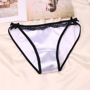 Dames Slipje Dames G-String String Lingerie Zijde Satijn Ondergoed Knickers Slips Stretch Ademend Onderbroek Kruis Katoenen Slip