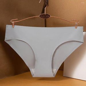 Culotte de femmes Bikinis sans couture pour femmes xxxl sous-vêtements Panty colorée en soie lingerie baliss
