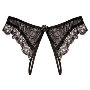 Culottes pour femmes Femmes Sexy Voir à travers la dentelle Crotchless Slips Knickers G-String String Dames Lingerie Femmes Exotiques Taille283L