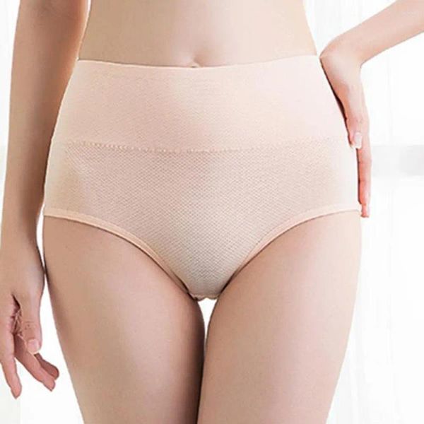 Bragas para mujer Mujeres Color sólido Tacto de piel Alta elasticidad Media cintura Calzoncillos de dama Control de barriga Calzoncillos de secado rápido Ropa de uso diario