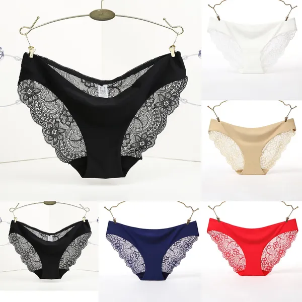 Femme pour femmes Femmes Ajustements hauts hautes Lingerie Sexy Mesh sous-vêtements confortables Briefs en dentelle de grandes tailles Neuken ondergoed