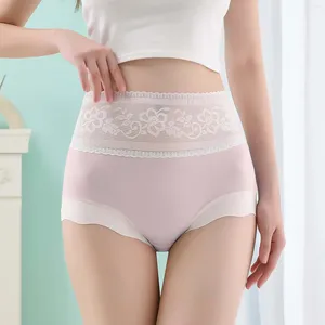 Dames slipje dames ondergoed klassieke vaste kleur hoge taille -slip groot formaat groot formaat gebreide kanten stiksel ondervertegenwoordiger casual huiskleding