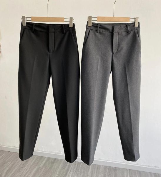 Pantalon femme 2023 mode ample décontracté polaire tuyau costume neuf points 1125