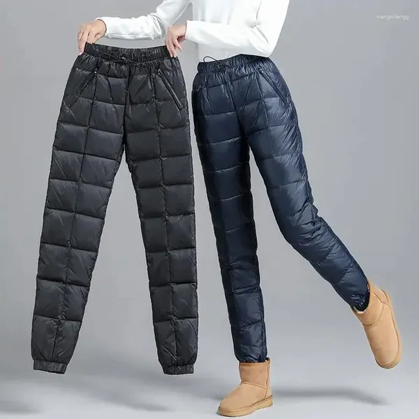 Pantalon Femme 2023 Dames Hiver Casual Coton Mode Taille Haute Chaud Cordon Neuf Femmes LJ192