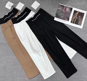 Pantalon de luxe pour femmes, printemps et été, Simple, décontracté, élastique, impression de haute qualité, fermeture éclair latérale droite, Radis Y2K, 2023