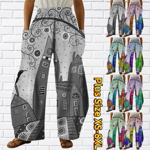 Damesbroeken 2023 Joggingbroek Casual abstracte print Hoge taille Sportieve vrijetijdssport Weekendzakbroek