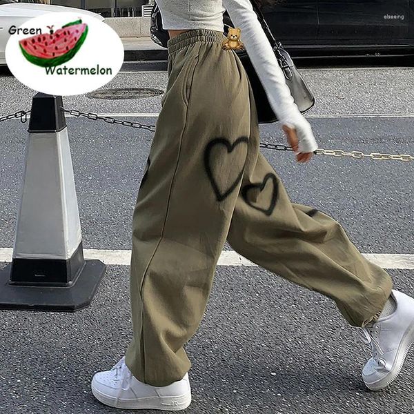 Pantalones de mujeres 2023 Femeninos de la cintura Alta Bloomers Fashion Hip Hop