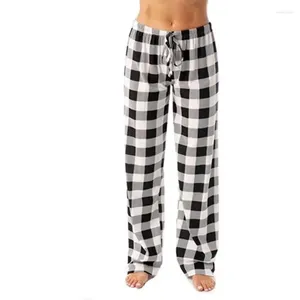 Pantalon féminin 2024 Arrivée Salon de pyjama confortable Bottoms Stretch Plaid cordon de pyjama pour femmes vêtements de mode