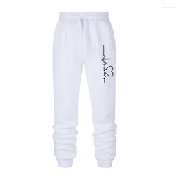 Damesbroek 2024 EST DAMES Jogging Sports volledige lengte Stretch ECG Gedrukte mode Casual Women Sweatpants Ensemble Vrouw