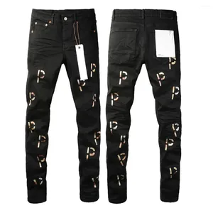 Pantalon féminin 2024 Jeans de marque roca violet Roca Fashion de haute qualité Réparation de lettres de basse hauteur Skinny Denim 28-40 Taille