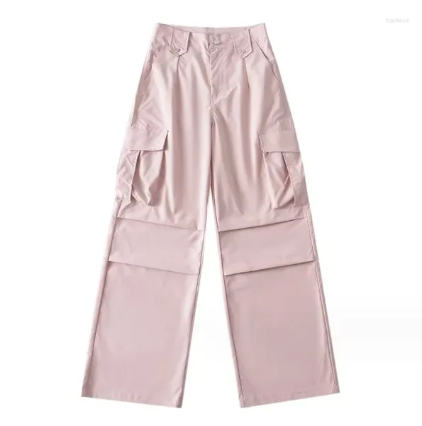 Pantalon féminin 2024 Vente de la mode Big Pocket High TAIL