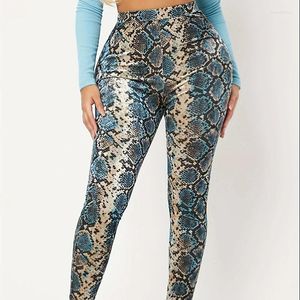 Pantalones para mujer 2024 Primavera Verano Sexy Leopardo Mujeres Leggings Estilo Europeo Señora Casual Pantalón Femenino Tobillo-Longitud Capris Ropa KJ037J