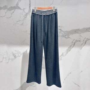 Pantalons pour femmes automne et hiver décontracté taille élastique coton ample droite jambe large femmes pantalons de survêtement