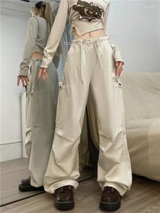 Pantalons pour femmes Automne Coton Lâche Cargo Pour Femmes Vêtements Hommes Hip Hop Droite Jambe Large Pantalon À Jambes Serrées Danse Baggy Pantalon De Survêtement