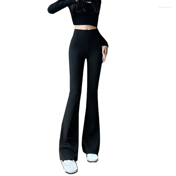 Pantalones de mujer Pantalones negros de cintura alta Leggings casuales 2023 Moda de verano delgada