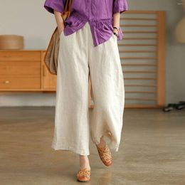 Pantalon féminin Business Vêtements décontractés pour les femmes avec des pantalones fraîches à la taille et à la taille haute élastique
