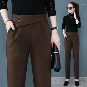 Damesbroek capris 2023 herfst winter wol katoen harem vrouwen moeder's casual losse pak broek Baggy Blacks hoogwaardige mode sweatpa