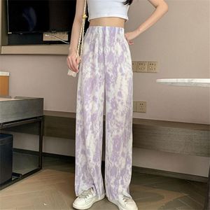 Pantalons pour femmes Capris 2023 Cool Tie Dye Fille Harajuku Automne Pantalon Femme Streetwear Été Printemps Mode Hip Hop Gothique Pantalon De Survêtement Wom