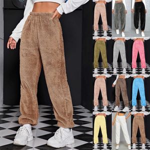 Damesbroek Capris 2023 Dames Casual Solid Color Damesbroek Sport Wool Pants Leggings T230210