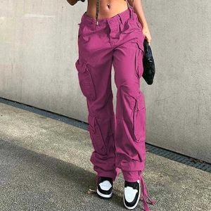 Damesbroeken Capri Jaren '90 Cargo Pant Jeans Dames Streetwear Kleding Vrouwelijke Vintage Kleding Hippie Baggy Lage Taille Jean Bruine Broek Outfits Voor Vrouw T220926