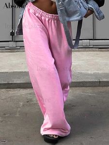 Damesbroek capris absobe roze losse ladingbroeken vrouwen midden op rij elastische straattrendsetters casual veelzijdige rechte lange broek herfst 2023 T231215