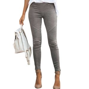 Pantalon femme pantacourt automne pantalon taille haute pantalon bureau gris Chic élégant OL vêtements de travail crayon WDC8507 221109