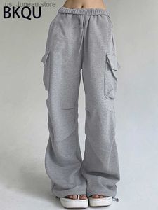 Pantalon féminin Capris Bkqu Gray POCHETS TRAIT