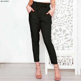 Pantalon féminin Capris Borntogirl Casual Ultra-Thin Murffon Womens Summer Y2K Street Vêtement