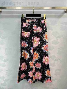 Pantalon pour femmes Capris Designer Brand Même style 2024 Nouveau créateur de mode de mode printemps Luxury Femme Tableau 0423-9 ZU52