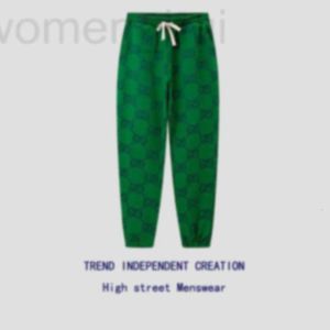 Pantalon féminin Capris Designer haut de gamme Brand à tendance Original Jacquard Impression complète Unisexe Leggings décontractés Green Sports Harlan Pants FC80