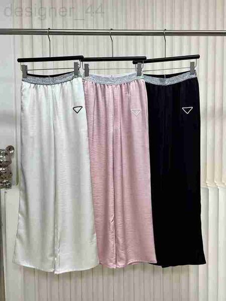 Pantalons pour femmes Capris Designer Printemps Eté Taille élastique Modèle Large Jambe Lâche Oversize Pour Femmes Mode 3 Couleur QUPA