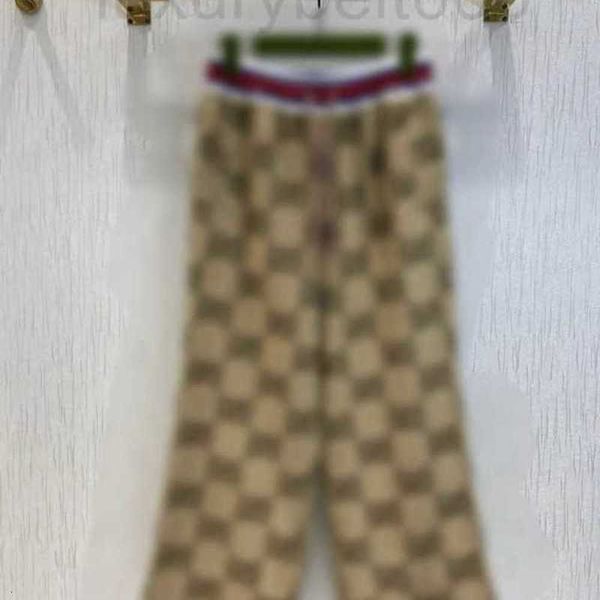 Pantalons pour femmes Capris Designer Tissu de protection solaire Série populaire dans l'année du Tigre Nouvelle ligne Contraste Fil Tissage Taille Droite CFNO