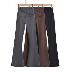 Pantalons pour femmes Capris Tenues d'automne femmes pantalons de yoga skinny femmes leggings évasés style coréen streetwear pantalon de yoga décontracté jambe évasée noir 230920