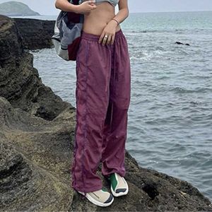 Damesbroeken Capri Harajuku Dames Sport Joggingbroeken y2k Kleding Hoge taillebroeken Trekkoord Outfit Streetwear Overalls Track Pant Streep T220926