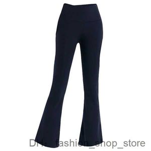 Pantalons pour femmes Capris Lululemens Femmes Active Yoga Vêtements Groove Femmes Bell Bottoms Leggings Taille haute Figure serrée Show 5 90LO