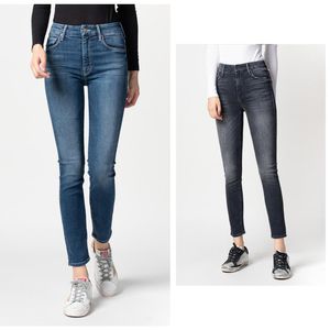 Vrouwen Broek Capri Moeder Dezelfde Paragraaf Hoge Taille Negen Punt Hoge Elastische Voet Billen Afslanken Jeans Vrouwen