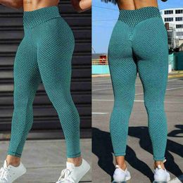 Pantalones de mujer Capris Sexy Women Leggings Bubble Butt Push Up Fitness Legging Slim High Cintura Leggins Mujer Seamless Fitness Legging T231026