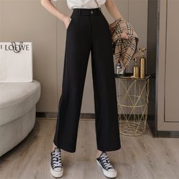 Damesbroek capris zweetvaartkleding streetwear zomer mode Koreaanse stijl wide been harajuku baggy zwart hoog taille vintage 220922