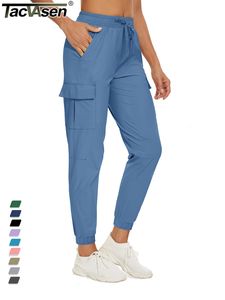 Pantalones de mujer Capris TACVASEN Pantalones de verano de secado rápido Pantalones de chándal para correr para mujer Pantalones largos cónicos casuales Pantalones de chándal Ropa deportiva ligera 230503