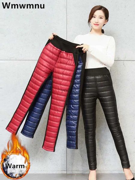 Pantalon féminin Capris Pantalon de crayon chaud épais hiver