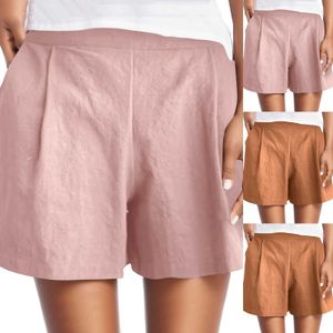 Pantalon féminin Capris Pantalon féminin Summer High Shorts décontractés confortables