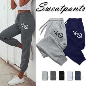 Damesbroek capris vrouwen bedrukte joggingbroek herfst winter katoen lange broek jogger broek casual sport fitness vaste joggingbroek t240221