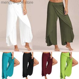 Pantalons pour femmes Capris pour femmes Plus la taille en vrac Fitness Dance Yoga Pantalons pour femmes Élastique Casual Work Summer Pantalon large pour femmes T230531